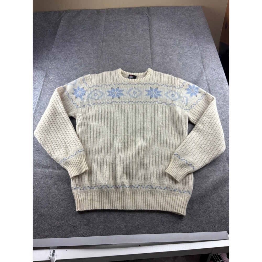 Robert Bruce VTG Fair isle Wool Preppy Winter Ski Sweater Mens XLT Tall USA